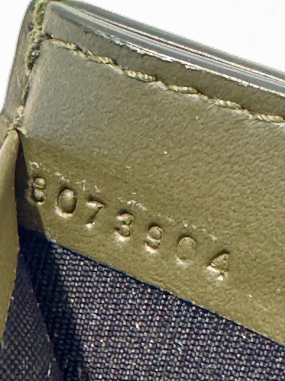 Burberry Hampshire Pattern, Olive Green, Card Holder. - Picture 3 of 4